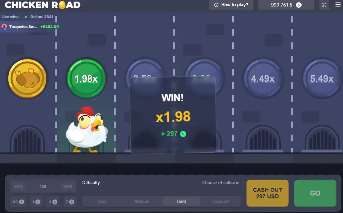 RTP y volatilidad de Chicken Road